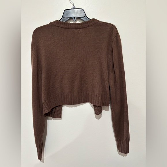 Divided Brown Sweater Jacket size small - Picture 3 of 3